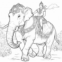 big strong elephant centaur