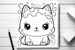 kawaii colouring book