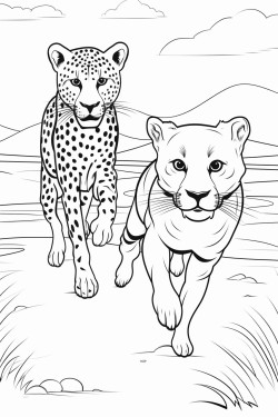 cheetah and antelope training for track and field