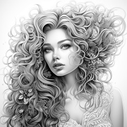 person with beautiful hair