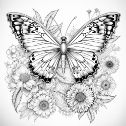 beautiful butterfly landing on a flower