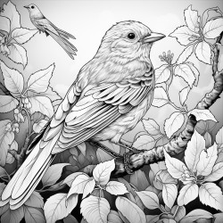 birde in nature