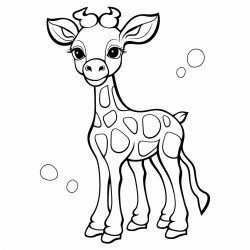 baby giraffe