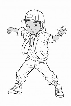 dancing ballerina and hip hop boy