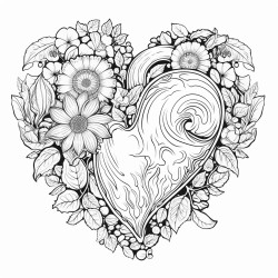letter a in a heart