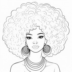afro woman