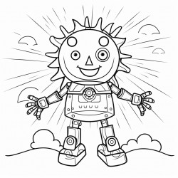 robots summer sunshine
