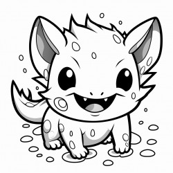 monster axolotl pop smile