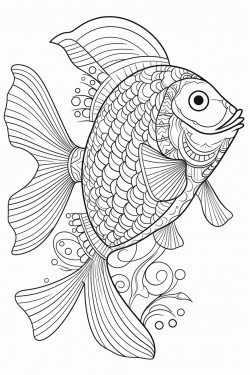 fish coloring book