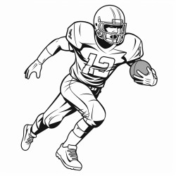 football player number 14