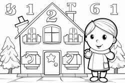 crear con numeros para coloriar