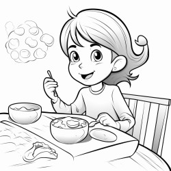 girl who eats breakfast