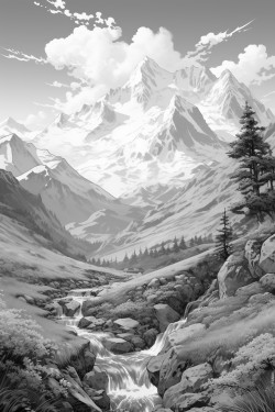 i want to color mountains