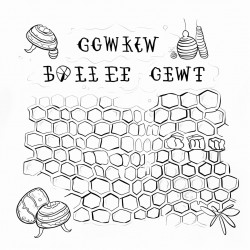 word honeycomb coloring page  draw a honeycomb and write sweet kind words in each cell