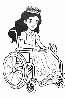 princess on wheelchair
