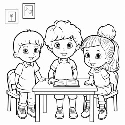 children at preschool