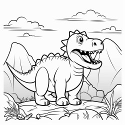 dinosaur coloring page
