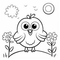 dibujo colorear simple