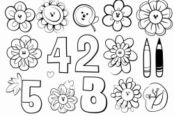 crear con numeros para coloriar