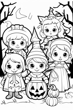 cute halloween characters