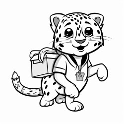 a cheetah courier or delivery