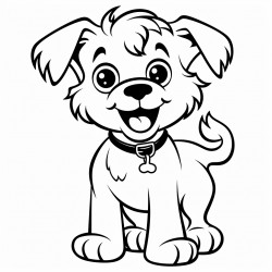 big short haired dog with tongue sticking out