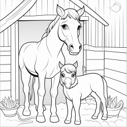 cat and horse stable