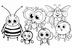 ant cat dog bee turtle frog ladybug bee spider