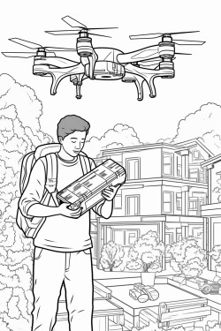 drones delivering packages