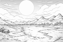 interstellar scene sunset