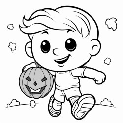 pumpkin playing soccer