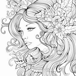 i would like the image with adult coloring lines