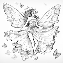 a butterfly dancing on floor