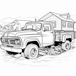 a ute with a separate trailer at the dump