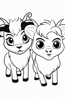 two cute animated animals beefing it out