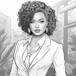 black woman dressed in business suit