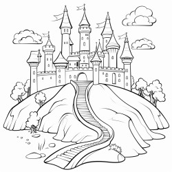 a castle in the hills