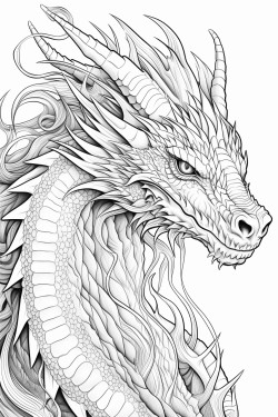 un dragon mignon et charmant qui sourit avec tout autour des toiles des flames et des curs
