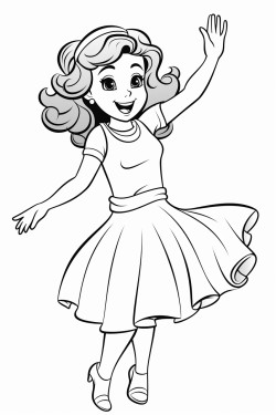 woman in tank top waving