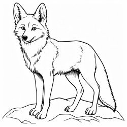 a cute icelandic coyote