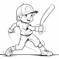 teenage boy hitting a home run for the huskies