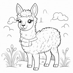 happy llama