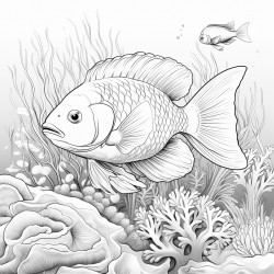 coral reef with fish