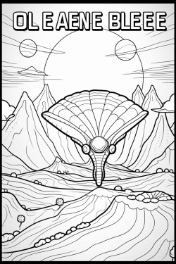 the manylegged alien the background alien planet surface