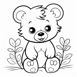 a cute   coloring bookvector white background black and white black drawing