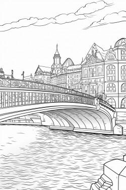 the destroyed lombard bridge in hamburg