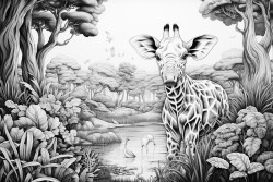 fresque animaux du monde