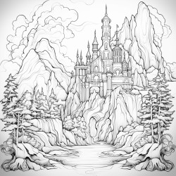 fantasy landscape simple but for an adult