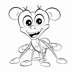 ant and a brush
