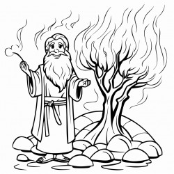 god talk to moses from the burning bush
